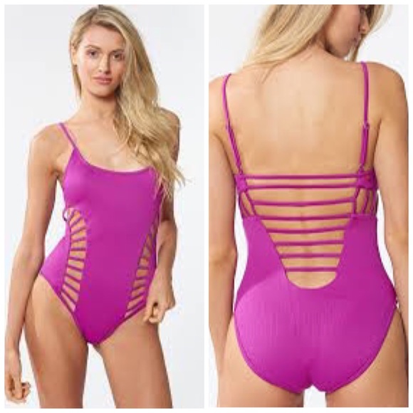 Red Carter Other - {Red Carter} Açaí Side Cutout One Piece Swimsuit